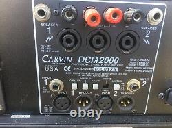 1 Carvin DCM 2000 2-Channel 2000W Professional Stereo Power Amplifier -Free Ship