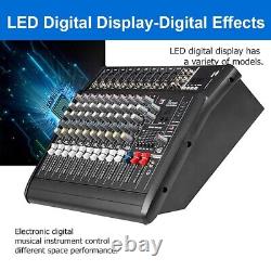 10 Channel Power Mixing Amplifier 2000W Professional Powered Mixer Amp 16DSP USB