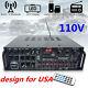 110v 2 Channel 2000 Watts Pro Bluetooth Power Amplifier Amp Stereo Audio Usb Sd