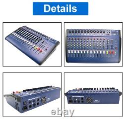 12 Channel Professional Powered Mixer Power Mixing Amplifier Amp 16DSP USB 2000W