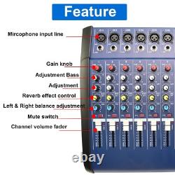 12 Channel Professional Powered Mixer Power Mixing Amplifier Amp 16DSP USB 2000W