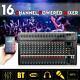 16 Channel Professional Powered Mixer Power Mixing Amplifier Amp Sk16