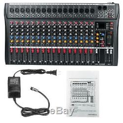 16 Channel Professional Powered Mixer power mixing Amplifier Amp SK16