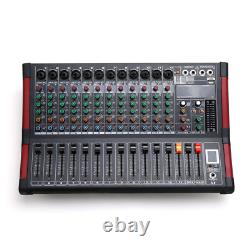 16DSP Power Mixer Professional Mixing Amplifier 12 CH with USB Slot TRS Bluetooth 16DSP Power Mixer Professional Mixing Amplifier 12 CH with USB Slot TRS Bluetooth