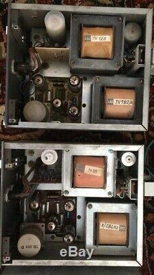 1957 Rare Eag Pair Vintage Tube Pro Amp Amplifiers Siemens Telefunken El-84