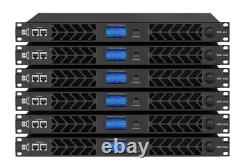 1X CVR Audio DSP-654 BLACK Professional Amplifier 1 Space 650 Watts x 4 at 8-Ohm