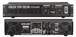 2 Channel 3000 Watts Professional Power Amplifier AMP Stereo GTD-Audio Q3000