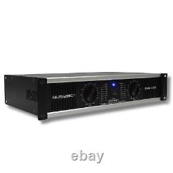 2 Channel Power Amplifier Distortion Free and Clear Sound Professional 2U C