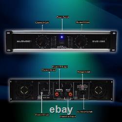 2 Channel Power Amplifier Distortion Free and Clear Sound Professional 2U C