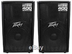 (2) Peavey PV115D 15 800W Pro Active Powered Speakers Amplified with Class D