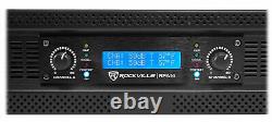 2 Rockville PBG18 18 2000w 8 Ohm Pro Audio Subwoofers+2-Channel Power Amplifier