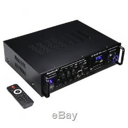 2000W Pro Bluetooth HiFi Power Amplifier Stereo Surround Amp Karaoke FM USB SD