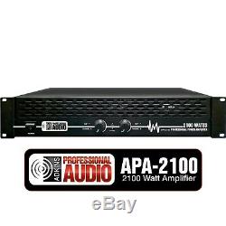 2100 Watt Professional DJ Power Amplifier Adkins Pro Audio Quality Audio