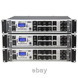 280 Watts Professional PA System Power Amplifier 6 Zone 70/100V MP3 Bluetooth