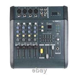 4 Channel Professional Powered Mixer Power Mixing Amplifier WithUSB Slot Amp 16DSP