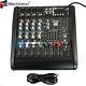 4 Channel Professional Powered Mixer Power Mixing Amplifier Amp