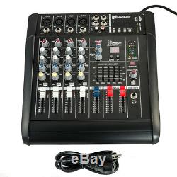 4 Channel Professional Powered Mixer power mixing Amplifier Amp 16DSP US