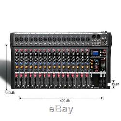 4000 Watts 16 Channel Professional Powered Mixer power mixing Amplifier Amp