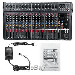 4000 Watts 16 Channel Professional Powered Mixer power mixing Amplifier Amp USA