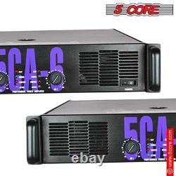5 Core CA6 2x800W Power Amplifier Pro PA Stereo Amp 2/4/8 Ohm DJ Stage