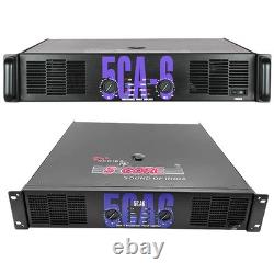 5 Core CA6 2x800W Power Amplifier Pro PA Stereo Amp 2/4/8 Ohm DJ Stage
