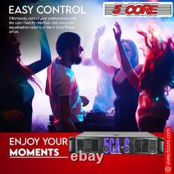 5 Core CA6 2x800W Power Amplifier Pro PA Stereo Amp 2/4/8 Ohm DJ Stage