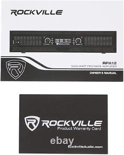 5000 Watt Peak / 1400W RMS 2 Channel Power Amplifier Pro/Dj Amp (RPA12)