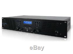 5000 Watts 2 Channel Pro Studio Dj Professional 2u Stereo Power Amp Amplifier