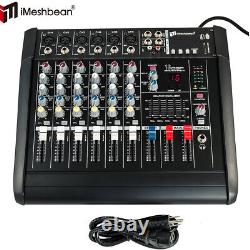 6 Channel Pro Power Amplifier Mixer 2000w withBluetooth Sound Package Powertable