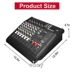 6 Channel Pro Power Amplifier Mixer 2000w withBluetooth Sound Package Powertable