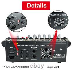 6 Channel Pro Power Amplifier Mixer 2000w withBluetooth Sound Package Powertable