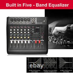 6 Channel Pro Power Amplifier Mixer 2000w withBluetooth Sound Package Powertable