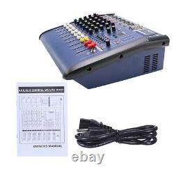 6 Channel Professional Powered Mixer Power Mixing Amplifier Amp 16DSP USB 1000W