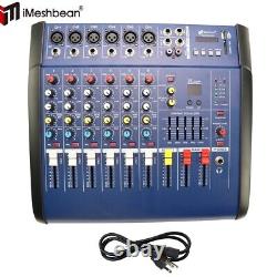 6 Channel Professional Powered Mixer Power Mixing Amplifier Amp 16DSP USB 1000W