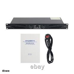 600Wx2 Pro Class D Power Amplifier 2 Channel Power Amp for Bar Disco Concerts