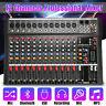8 12 Channel Professional Powered Mixer Power Mixing Amplifier Amp Usb Bluetooth