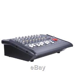 8 Channel Professional DJ Powered Mixer Power Mixing Amplifier USB Slot 16DSP