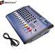 8 Channel Professional Powered Mixer Power Mixing Amplifier Amp 16dsp Usb 1500w