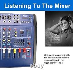 8 Channel Professional Powered Mixer Power Mixing Amplifier Amp 16DSP USB 1500W