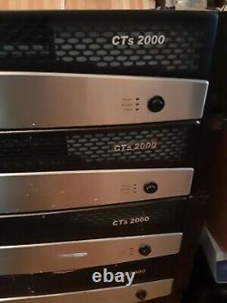 8 X Crown Cts 2000 Professional 2 Channel Power Amplifier With Pip Usp3/cn Card