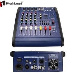 800W Professional Powered Mixer 4 Channel Power mixing Amplifier Amp 16DSP USB