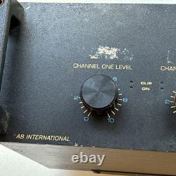 AB International Precedent Series 1100A Logic Gated Output Pro Audio Amplifier