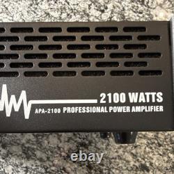 Adkins Professional Audio APA-2100 2100W 2-Channel Power Amplifier RCA Speakon