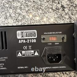 Adkins Professional Audio APA-2100 2100W 2-Channel Power Amplifier RCA Speakon