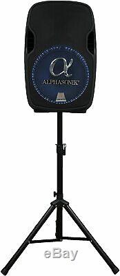 Alphasonik 12 Portable Rechargeable Battery Powered 1200W PRO Amplified Speaker