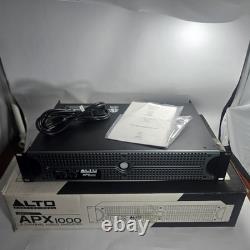 Alto Professional APX1000 2-Channel Audio Amplifier Power Amp with Manual