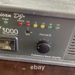 American DJ V3000 Proformer Series Professional Stereo Amplifier. TESTED. With Cord