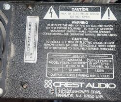 Autotest 1500 (The Original Crest Pro Audio 8001) Power Amplifier Tested Working