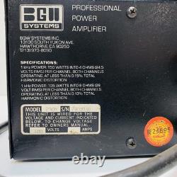 BGW Systems Black Professional Power Amplifier