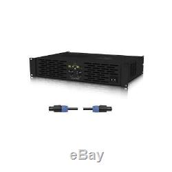 Behringer KM750 Pro 750W Stereo Power Amplifier with ATR With25' Speakon Cable